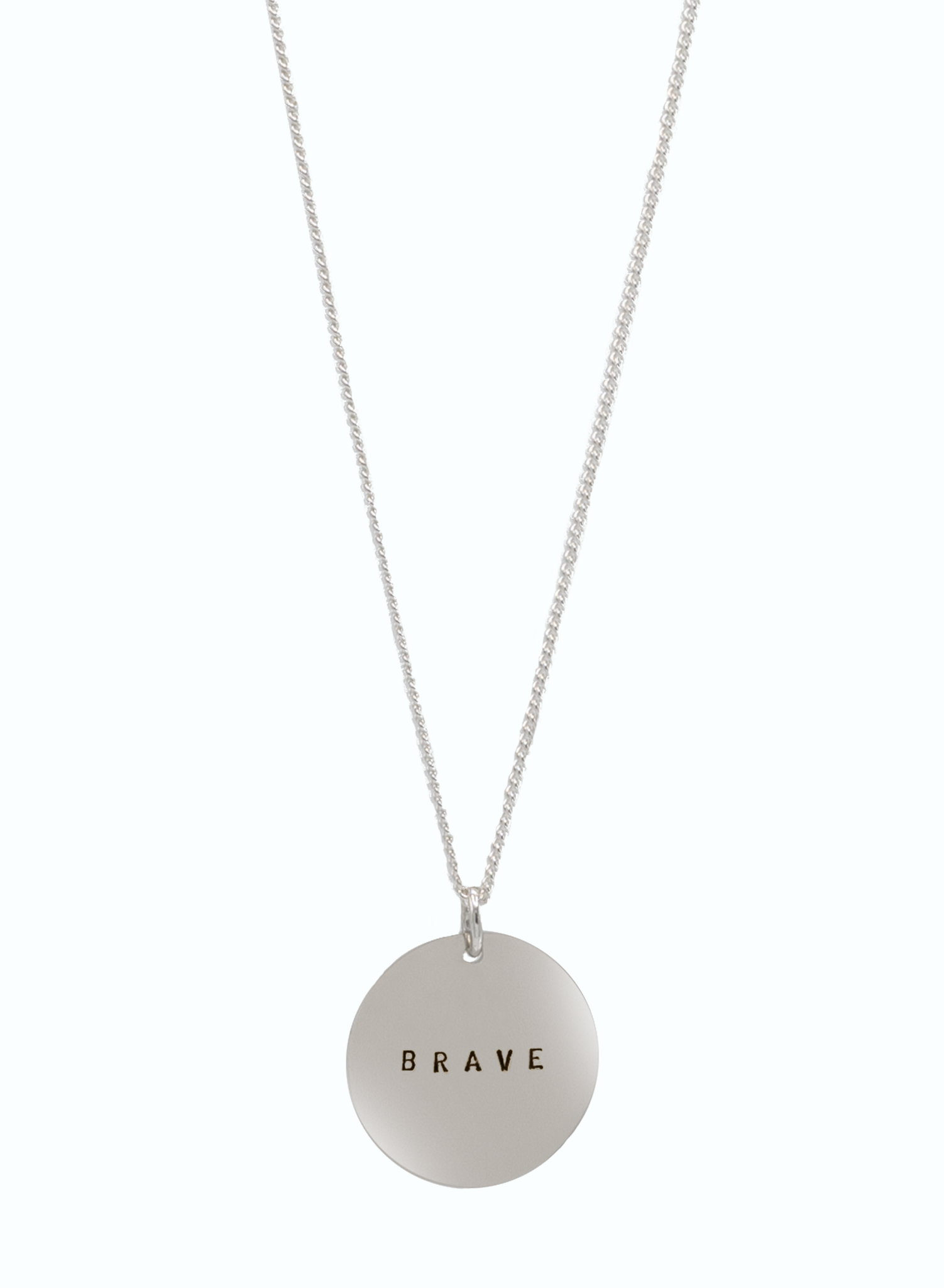 Necklace silver BRAVE