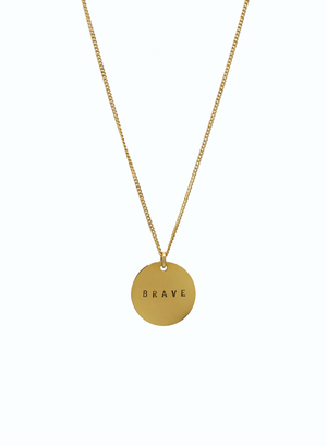 Necklace gold BRAVE