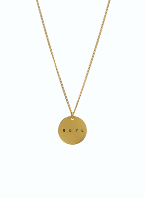 Necklace gold HOPE