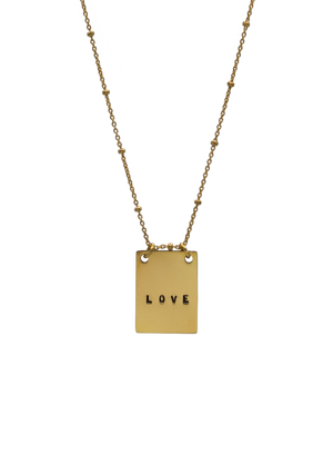 Necklace gold LOVE LABEL