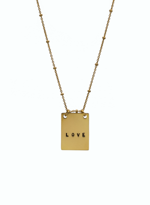 Necklace gold LOVE LABEL